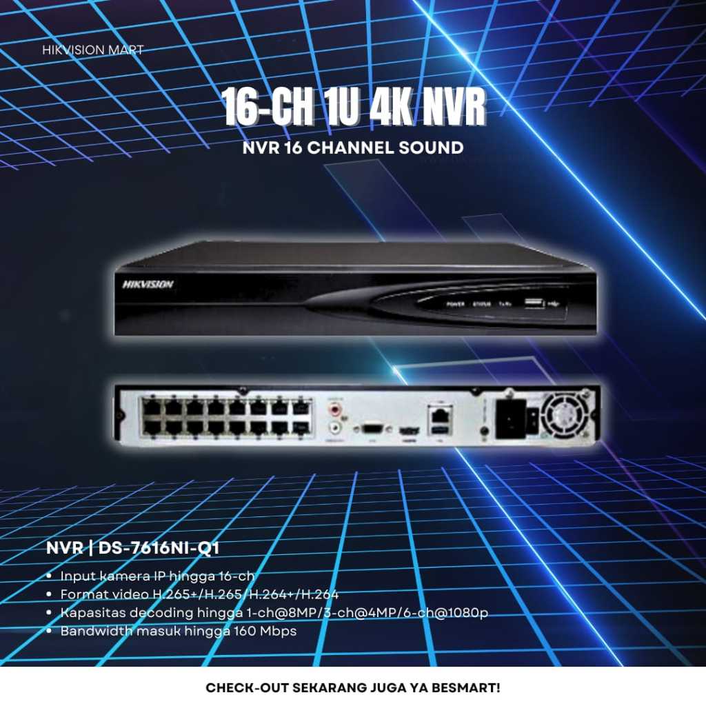 NVR HIKVISION 16 CHANNEL SOUND