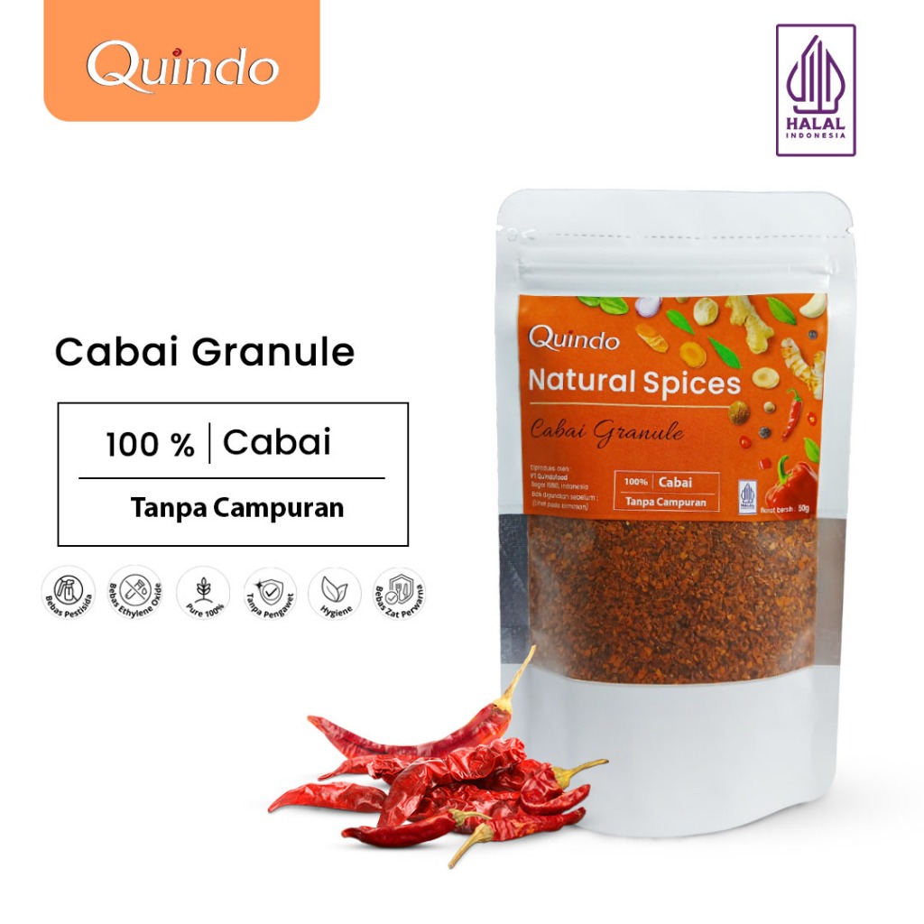 

Chili granule ( cabai granule 50 gr)