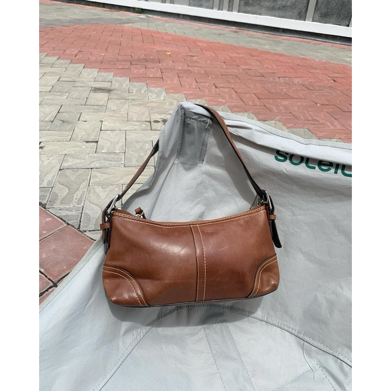 coach vintage kulit asli soulder bag