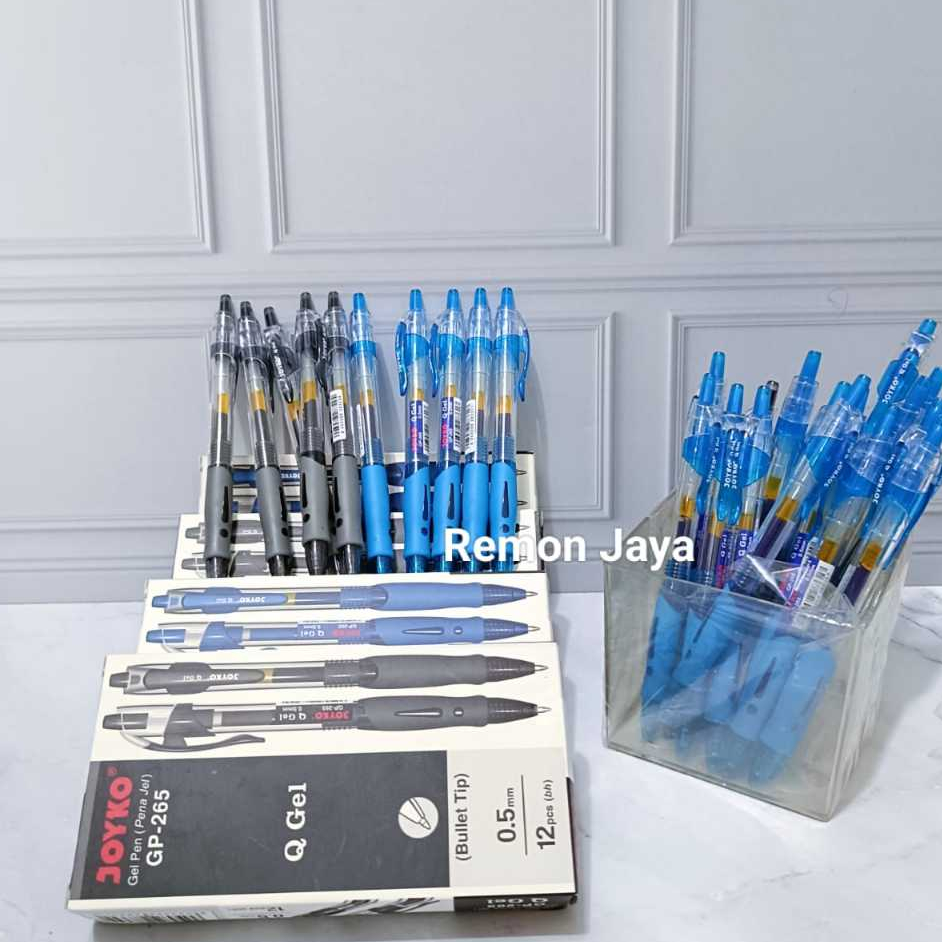 

(12 pcs lusin)Pulpen Gel Pen Joyko Mekanik GP-265 Blue