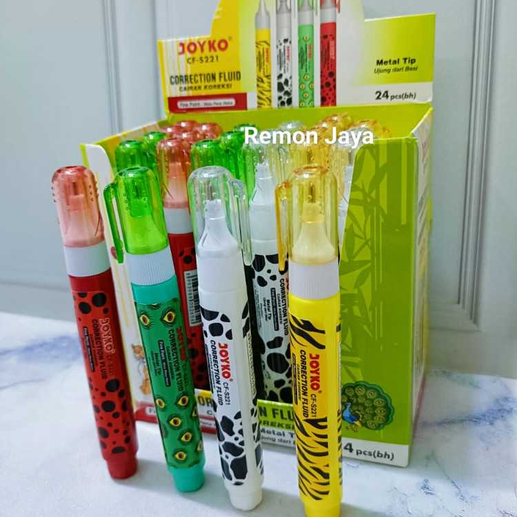 

TIP EX CAIR CF-S221 TIP EX ANIMAL 4 WARNA ISI 6 PCS / 3 PCS