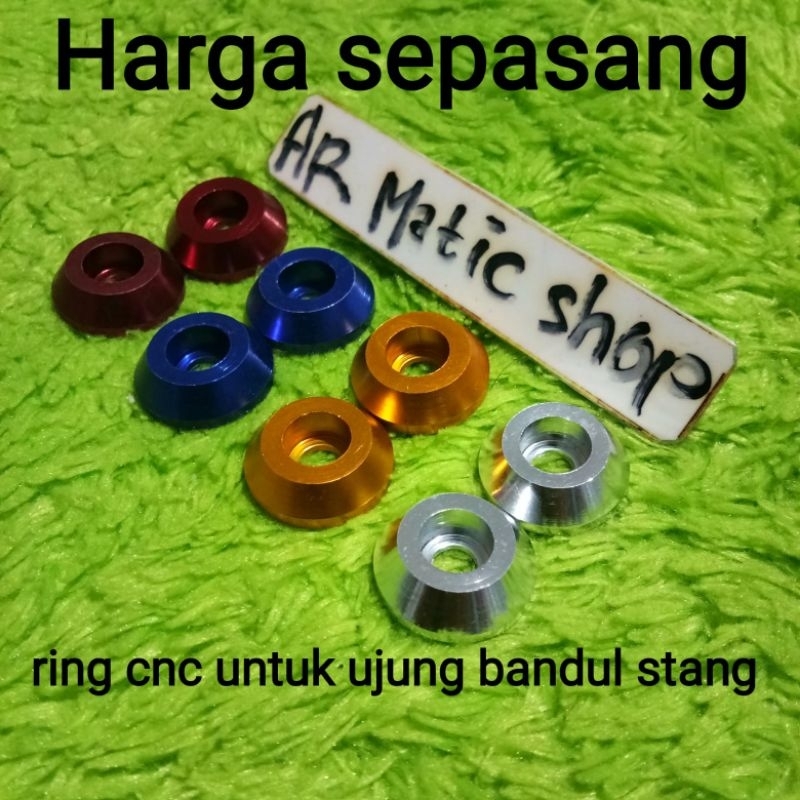 Ring Payung CNC Lubang Baut 10 Almu untuk Ujung Bandul Stang