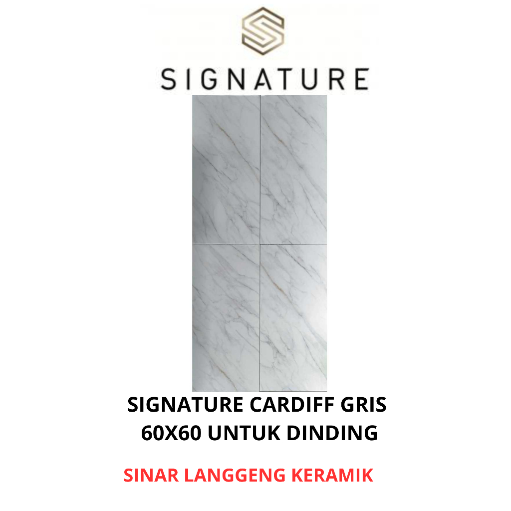 SIGNATURE CARDIFF GRIS 30X60 KERAMIK DINDING