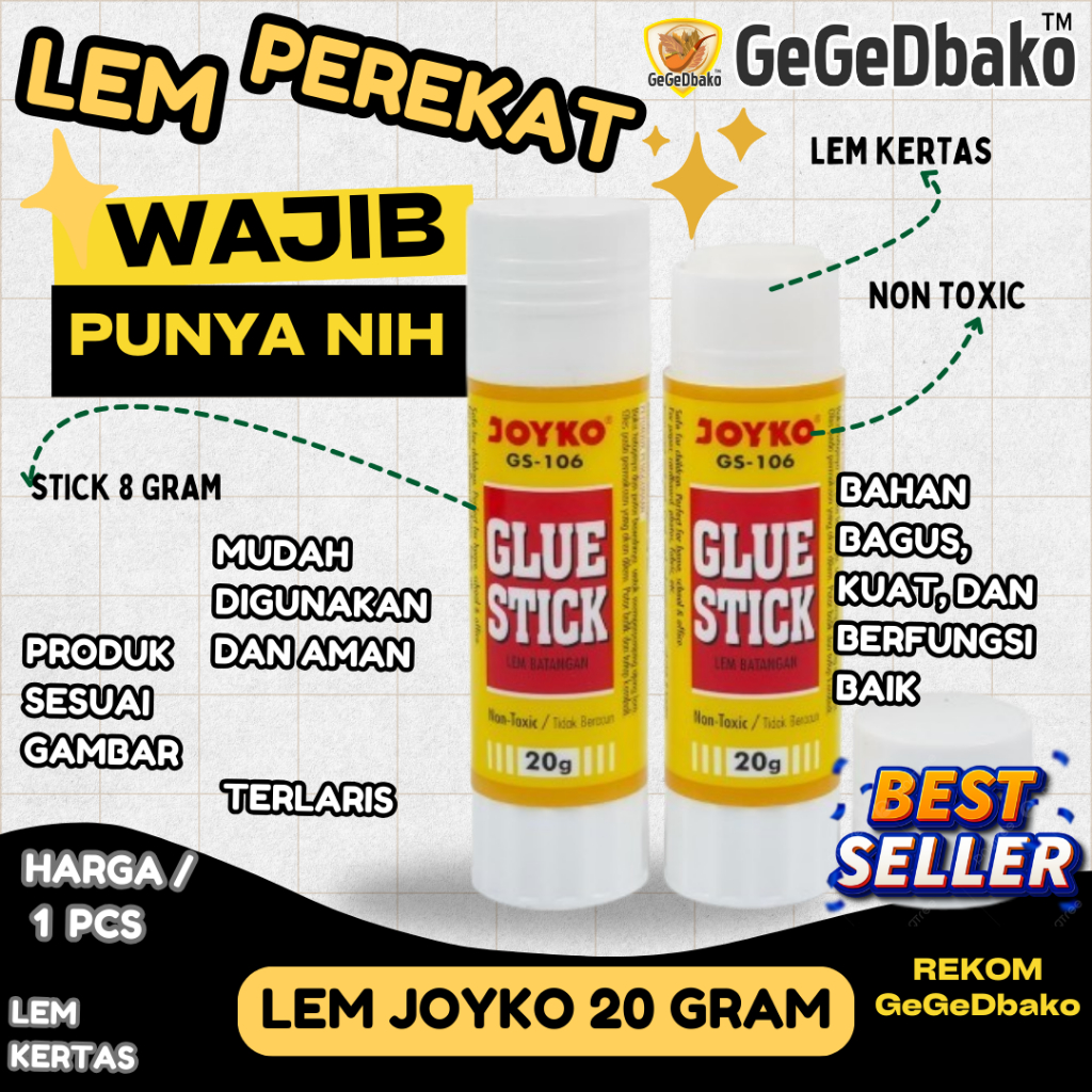 

JOYKO STICK 20 GRAM LEM KERTAS LEM STICK