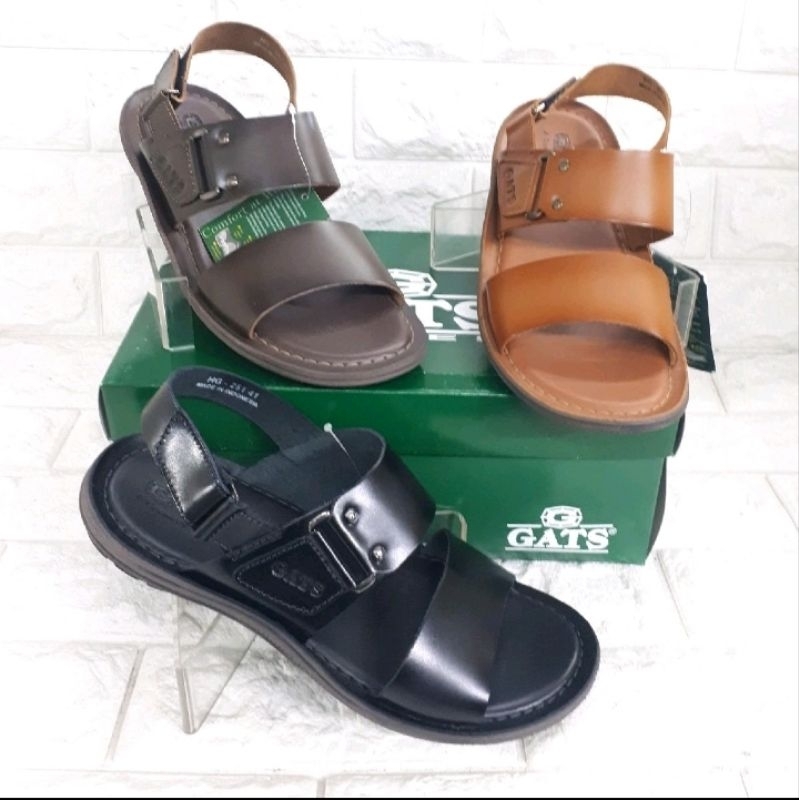 SENDAL GATS SHOES  HG 251 KULIT PRIA TERBARU DAN ORIGINAL