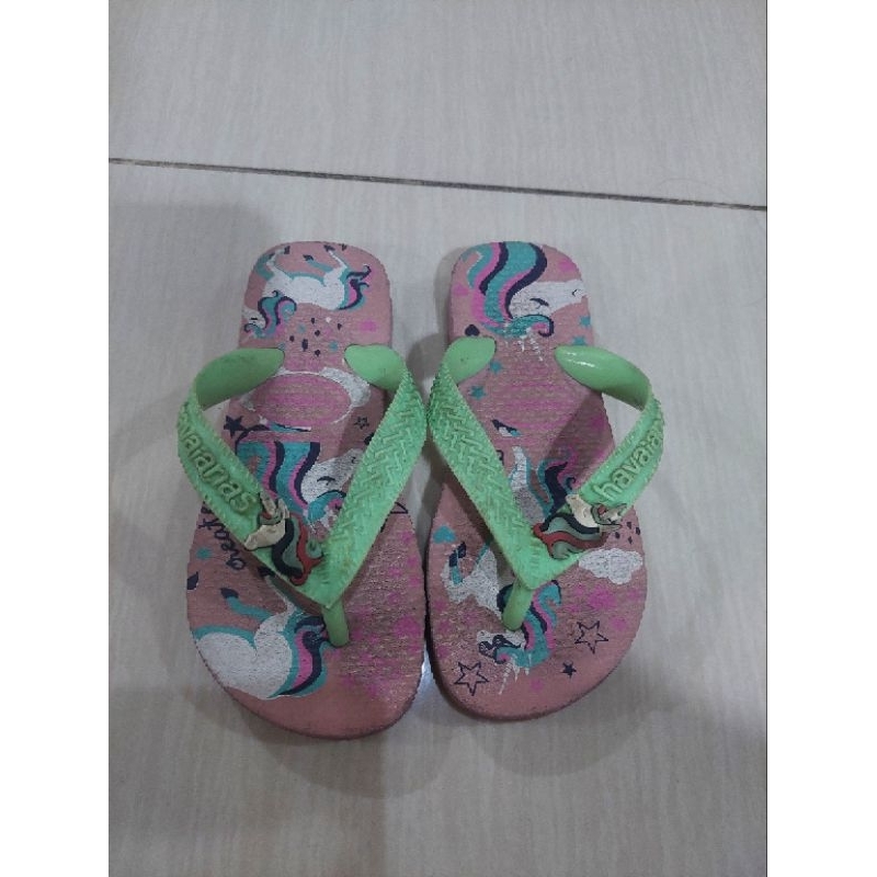 SENDAL JEPIT ANAK PEREMPUAN HAVAIANAS ORIGINAL PRELOVED