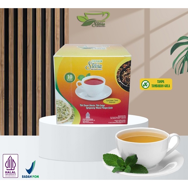 

TEH DAUN STEVIA LECY 10s/box-Teh Herbal Alami