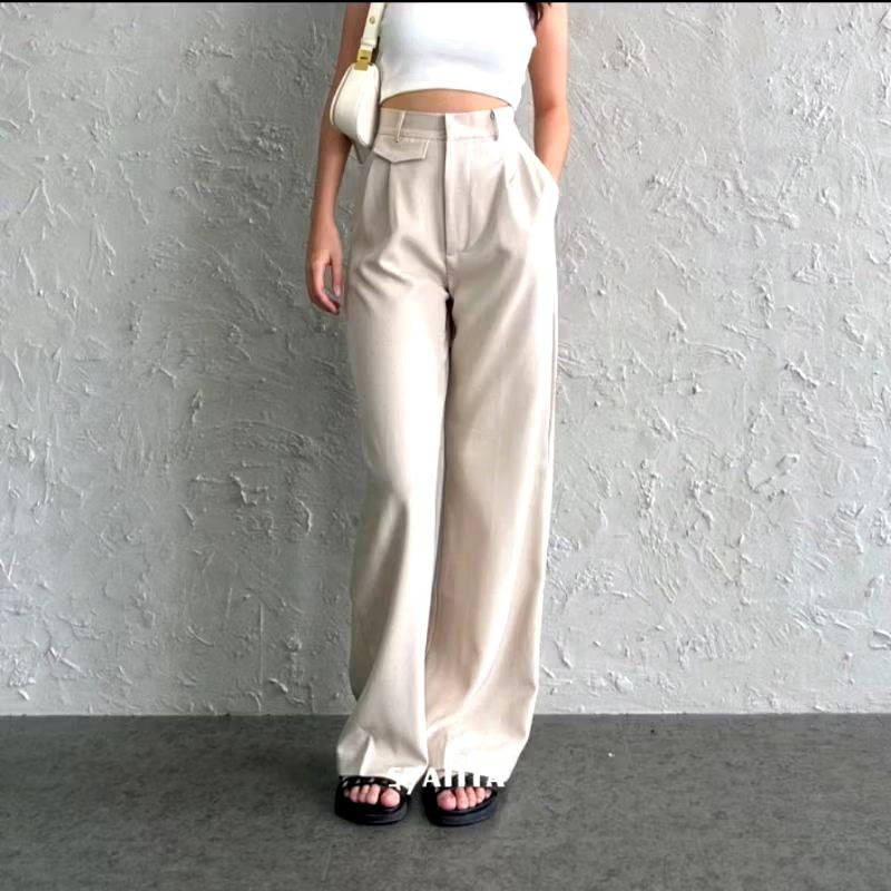 Oro Pants Loose-Celana Oro Anti Kusut-Loose Pants Wanita Oro-Oro Pants High Waisted-Celana Kerja Oro