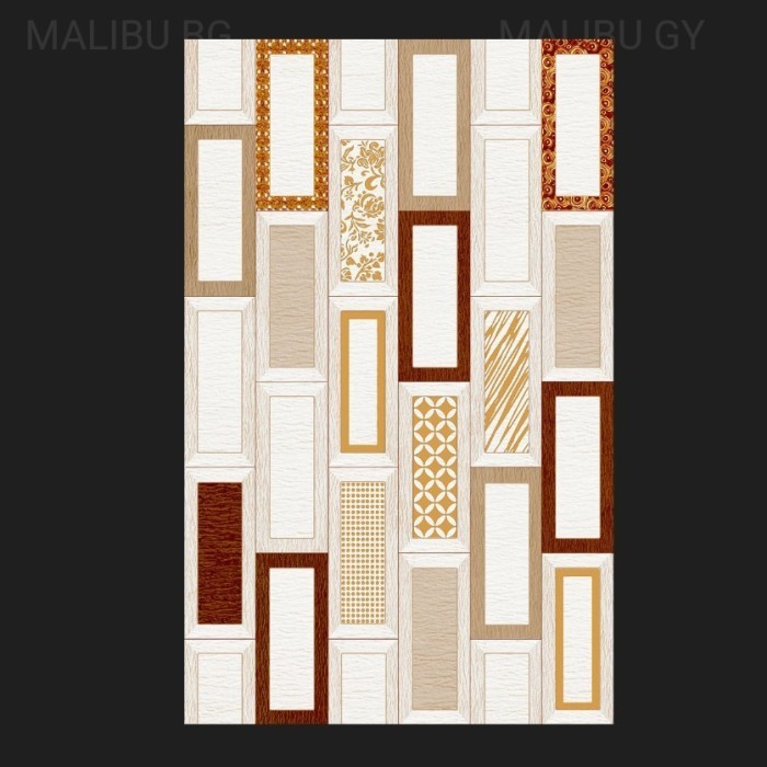 KERAMIK DINDING DAPUR MINIMALIS UKURAN 25X40 | UNO MALIBU BEIGE ECO 25X40