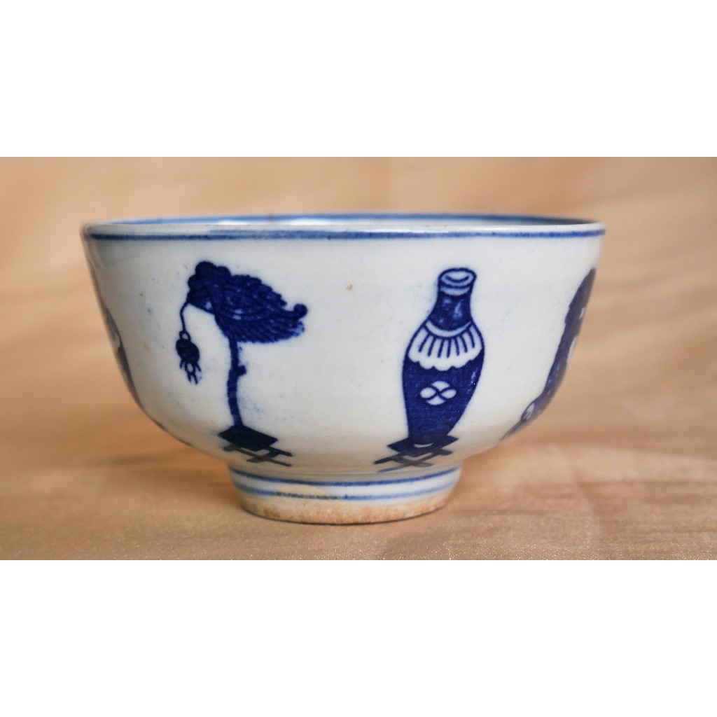 Mangkok antik biru putih kuno antik Dinasti Qing Qianlong, bisa barter TT barang ajukan saja