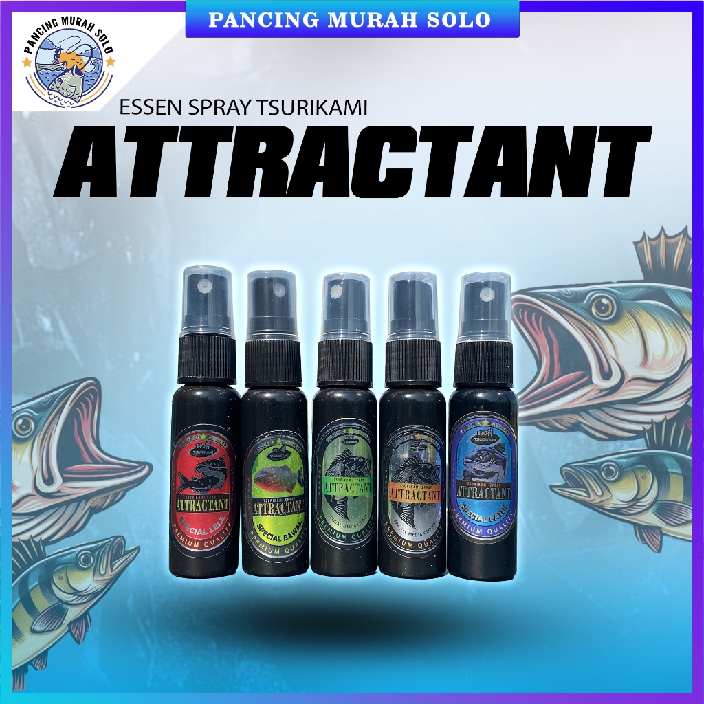 Essen Spray Tsurikami Attractant Spesial Nila & Mujair Ikan Mas Bawal Lele