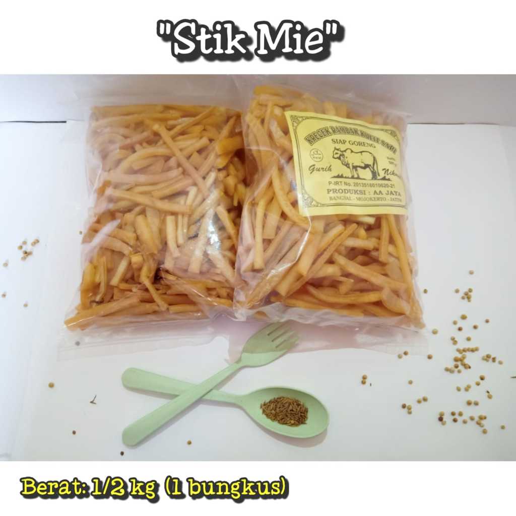 

DOROKDOK/KRECEK RAMBAK KULIT SAPI STIK MIE SUPER BY "AA JAYA