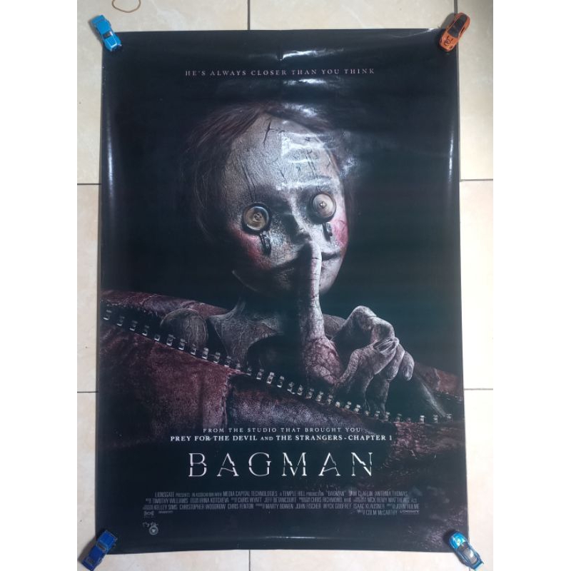 Poster Film "BAGMAN" Original Ex Bioskop