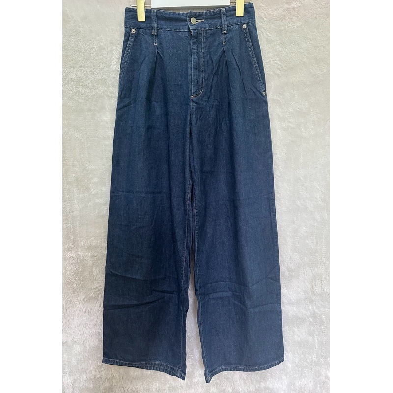 Celana kulot jeans katun denim GU by uniqlo size M