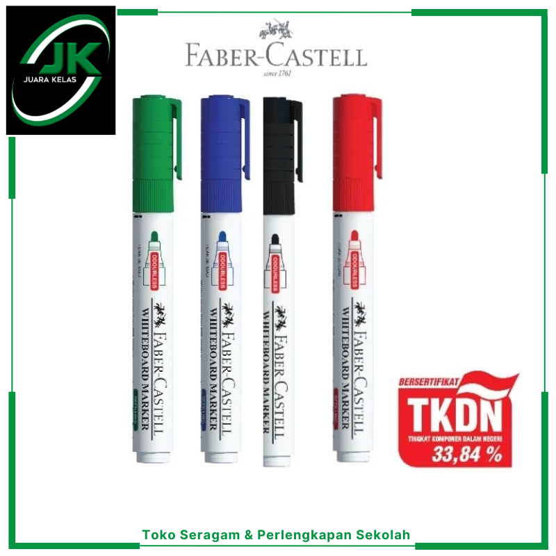 

[JK] Faber-Castell Spidol Whiteboard Marker 1 Pcs