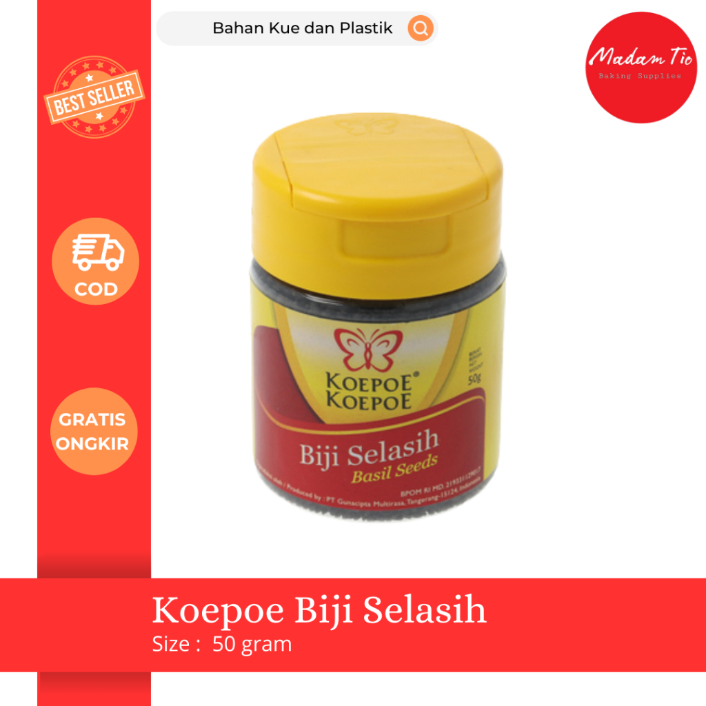 

Koepoe Biji Selasih 50gram 1pcs