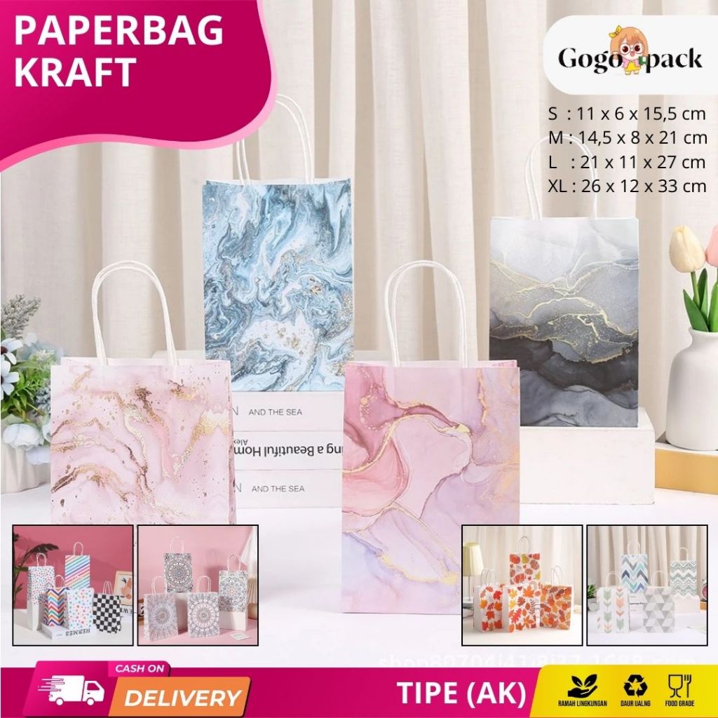 

Paper Bag Motif / Goodiebag Motif / Paper Bag Flamingo / Paper Bag Dino / Paper Bag Marmer / Tas Kado Ulang Tahun I AK