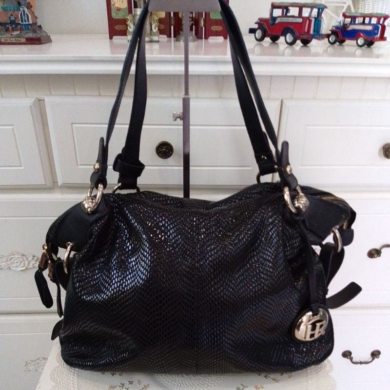 Helena Rubinstein ( HR ) Phiton Skin Leather Bag