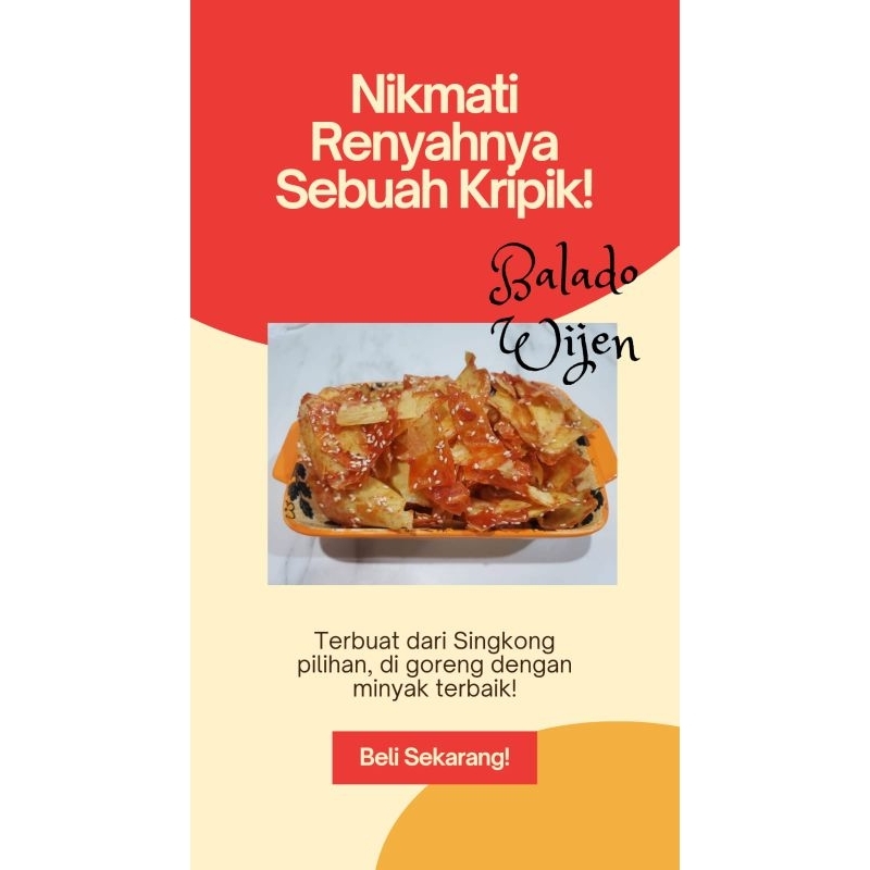 

Keripik Pedas Balado Wijen (best seller)