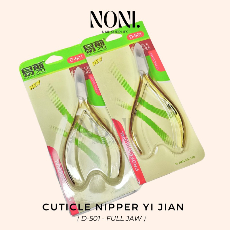 CUTICLE NIPPER YI JIAN D-501 FULL JAW GUNTING KUTIKULA MANICURE NAILART NAIL CLIPPER
