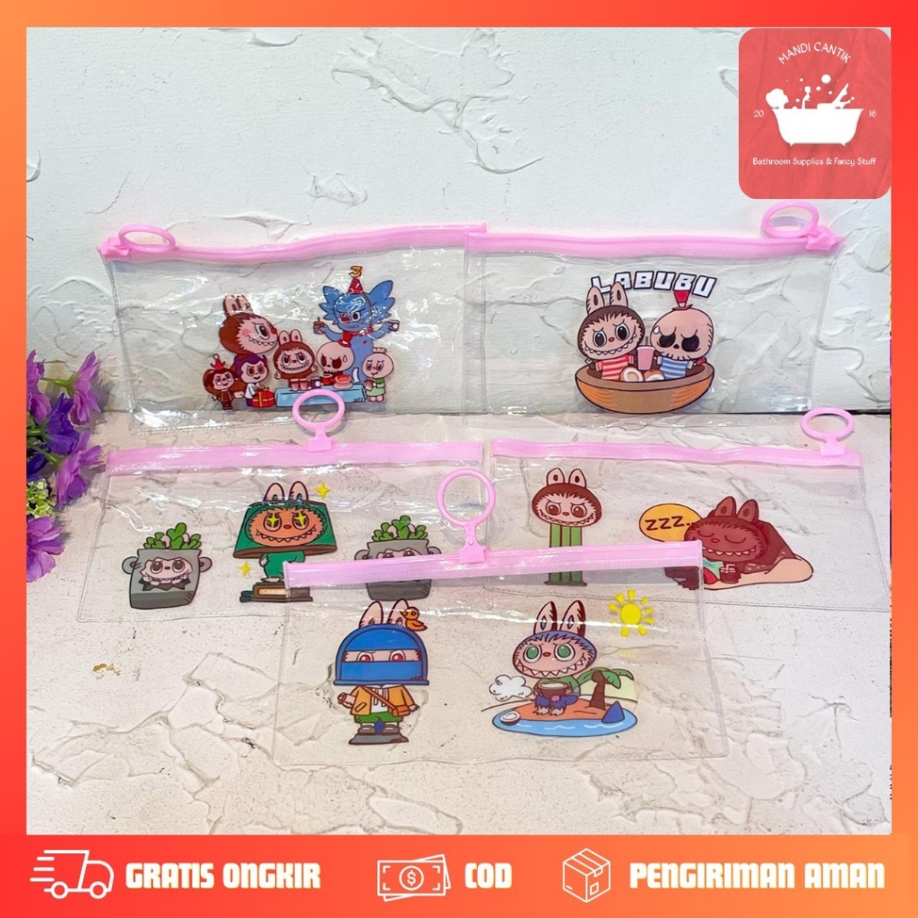 

POUCH ZIPPER KECIL TRANSPARAN LABUBU KP-1698 TEPAK PENSIL CASE TERMURAH COD KADO UNIK