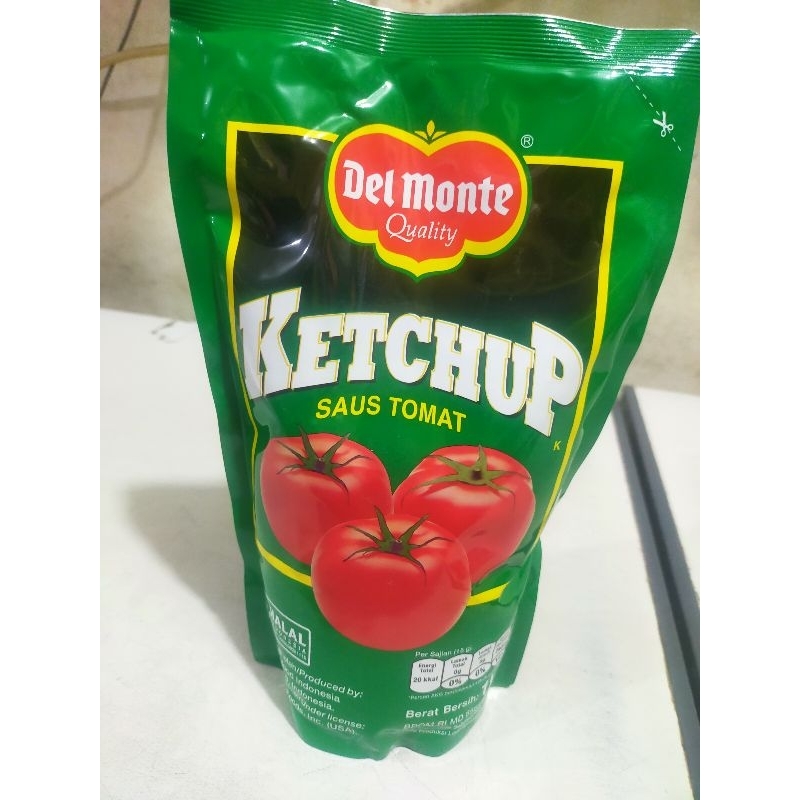 

1 kg del Monte kethcup saus tomat(tomato saus)