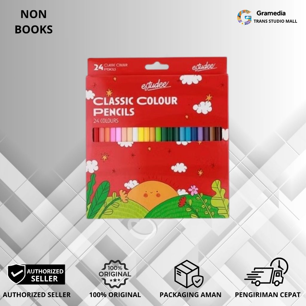 

Gramedia Bandung TSM - ESTUDEE CLASSIC COLOR PENCIL 24 ES-PCL24