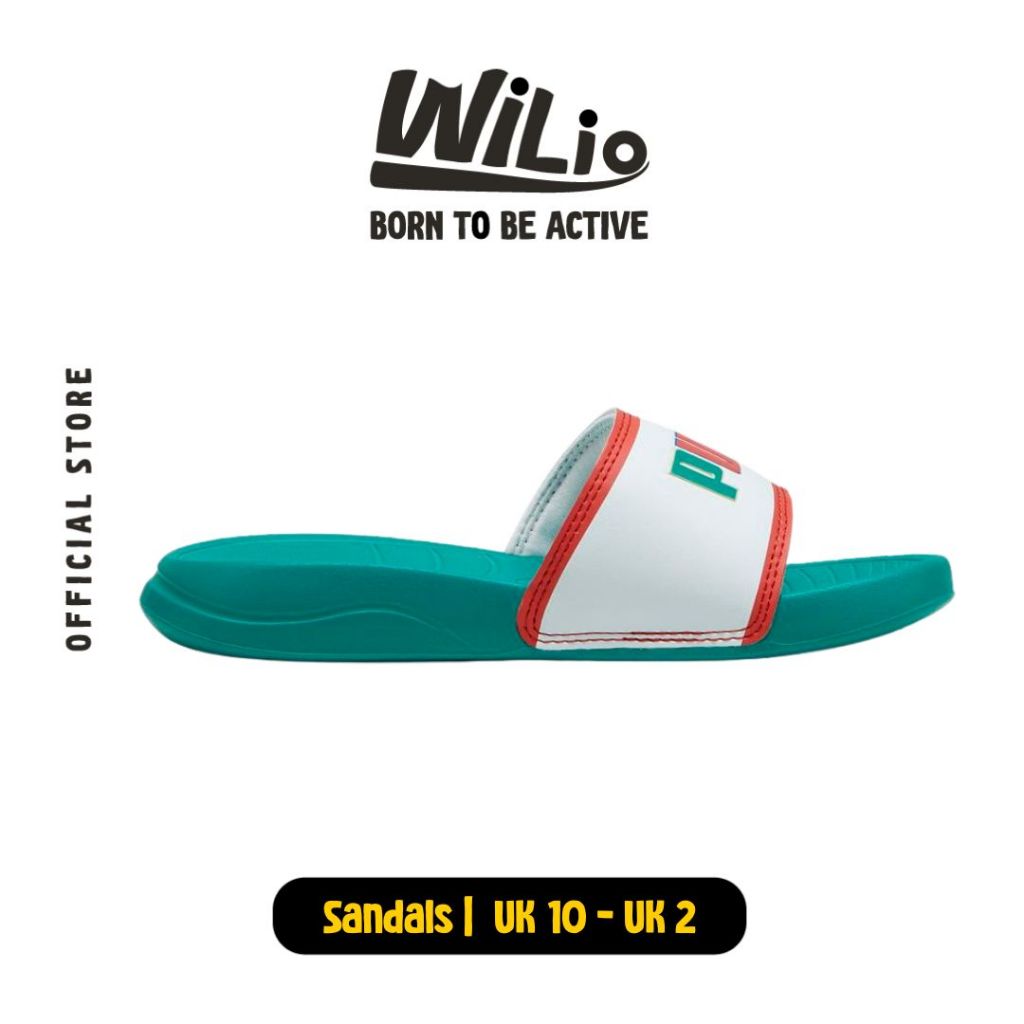 PUMA Popcat 20 39657501 - Sandal Anak (Hijau)