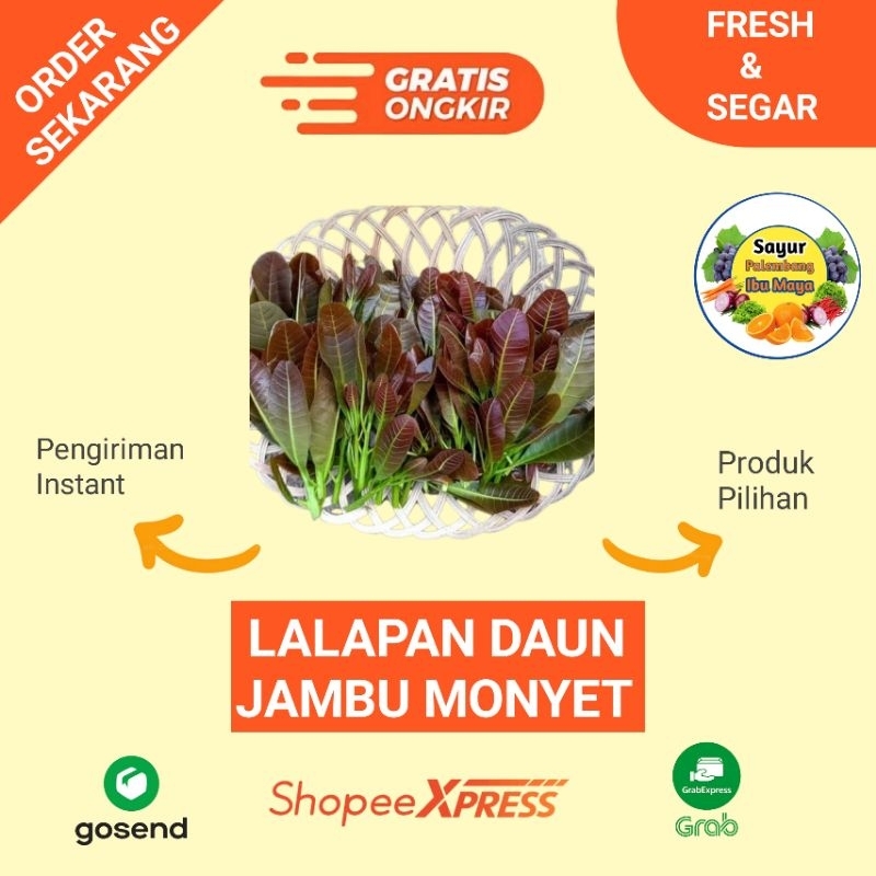 

Lalapan Daun Jambu Monyet - sayur segar palembang