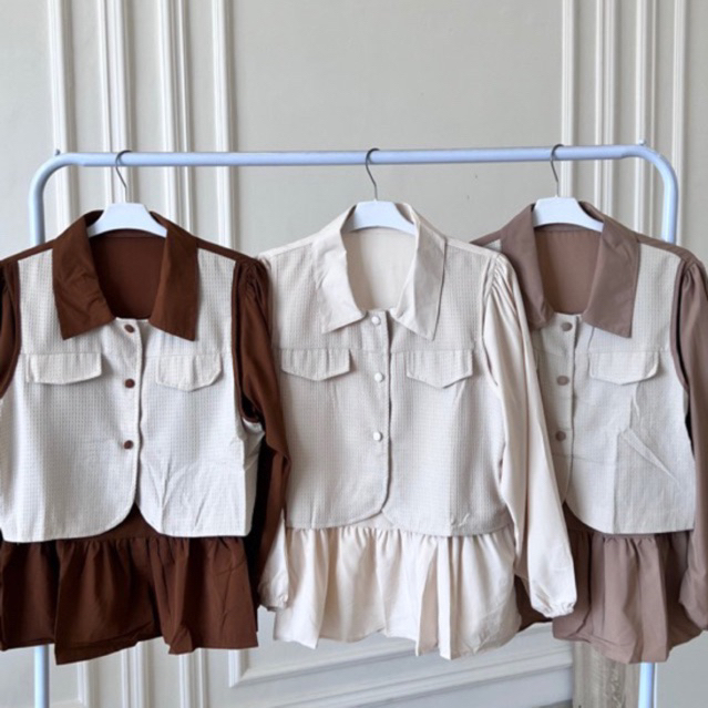 BLOUSE ROMPI 20 || ATASAN WANITA ROMPI KEKINIAN || OOTD FASHION WANITA ||