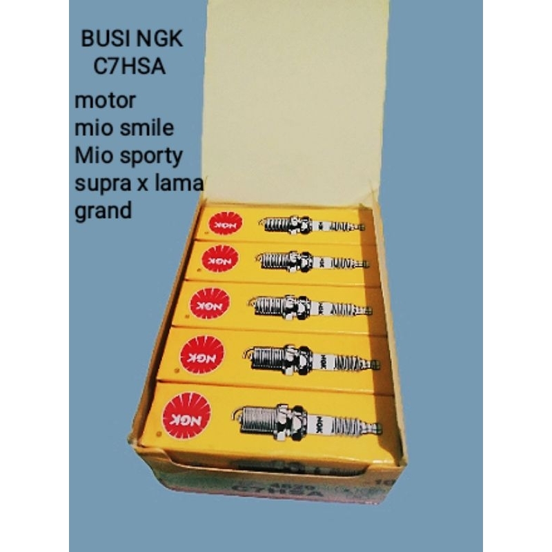 BUSI MOTOR NGK C7HSA busi motor Mio smile,Mio, sporty Supra x lama grand