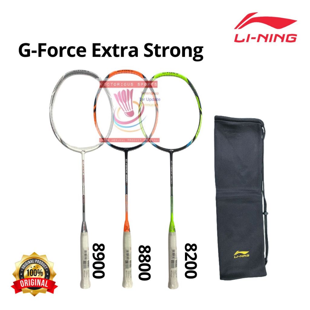 RAKET LINING BADMNTON BULUTANGKIS LINING G FORCE EXTRA STRONG 8200 8800 8900 ORIGINAL