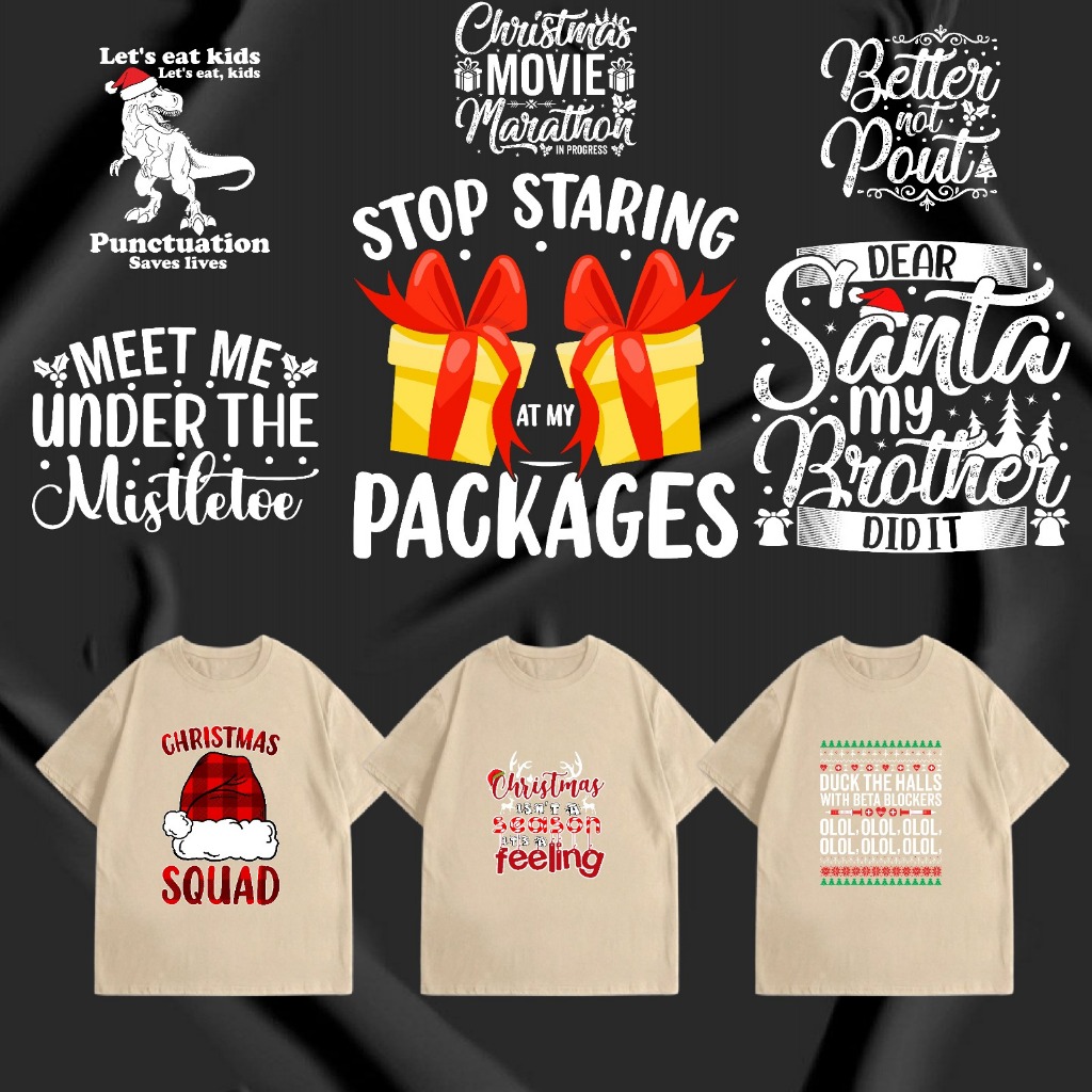 

SABLON STIKER DTF UKURAN 19CM TEMA NATAL P2