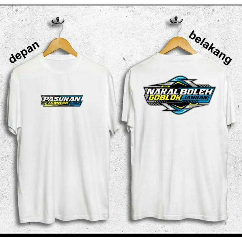 KAOS DISTRO VIRAL TERBARU PASUKAN TEMBAK LUAR//NAKAL BOLEH GOBLOK JANGAN