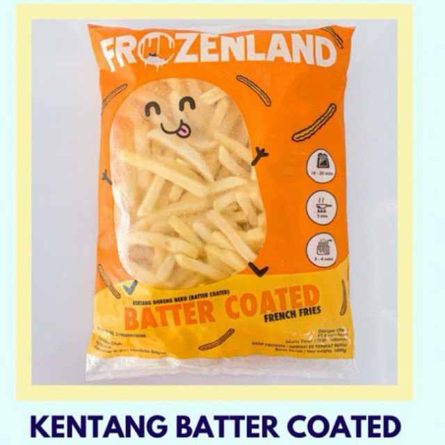 

Kentang Batter Coated, Produk Frozen Land - FROZEN FOOD