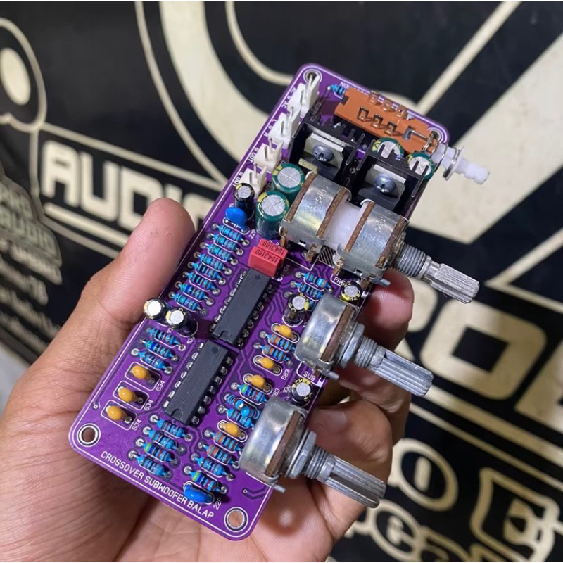 BERMUTU Kit Crossover Aktif Lpf 24db Asli 2 Way Subwoofer Dan Mid High **