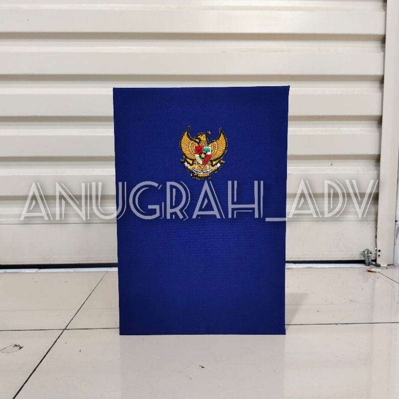 

map bludru map upacara map kantor map sekolah map upacara logo garuda pancasila bordir - BIRU