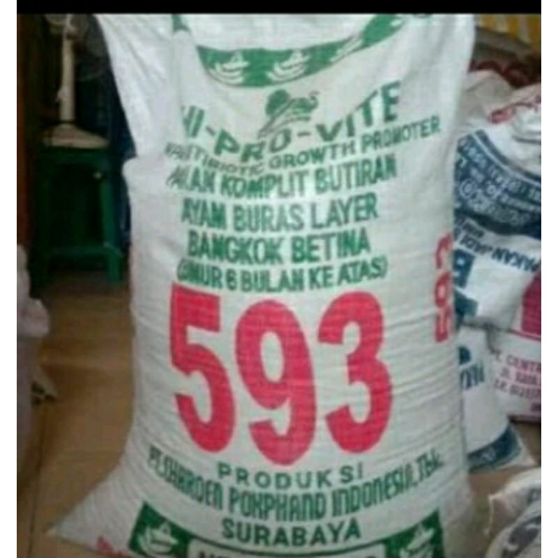 Pur Ayam Pakan Ayam Bangkok Jantan Betina 593 & 594 10 Kg