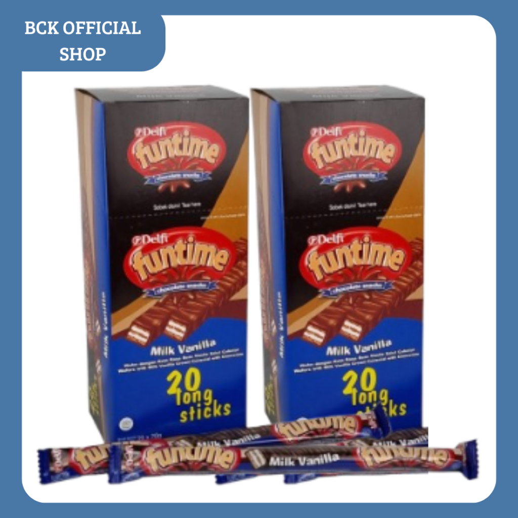 

Funtime Milk Vanilla Delfi Long Chocolate Snack [ BOX ]