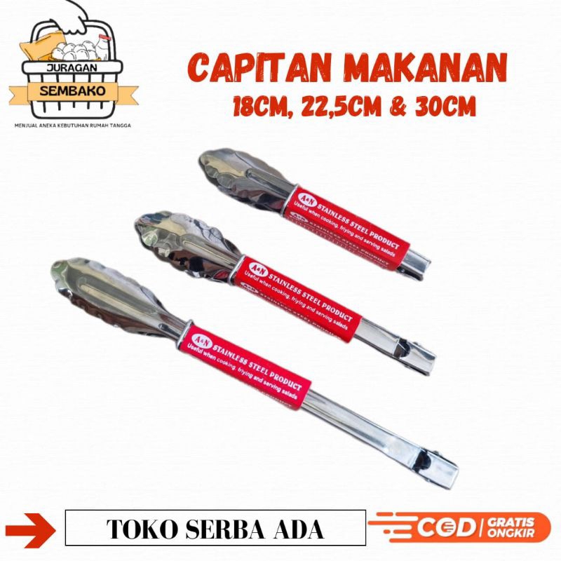Capitan Gorengan Bakso Stainless Tebal Kuat Tersedia 3 Ukuran Dilengkapi Pengunci