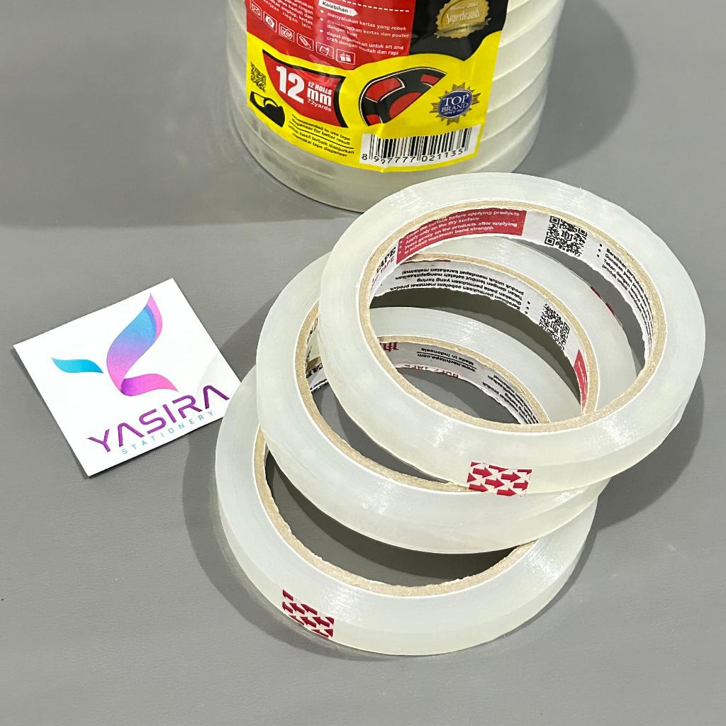 

SATUAN Isolasi SHR Bening Nachi Setengah Inchi 12mm x 72yard