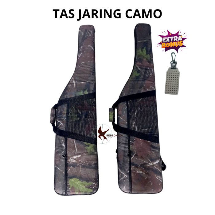 Tas Berburu Jaring Camo + Karet MMS kotak