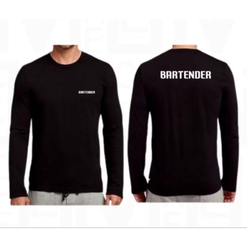 KAOS TANGAN PANJANG BARTENDER TULISAN