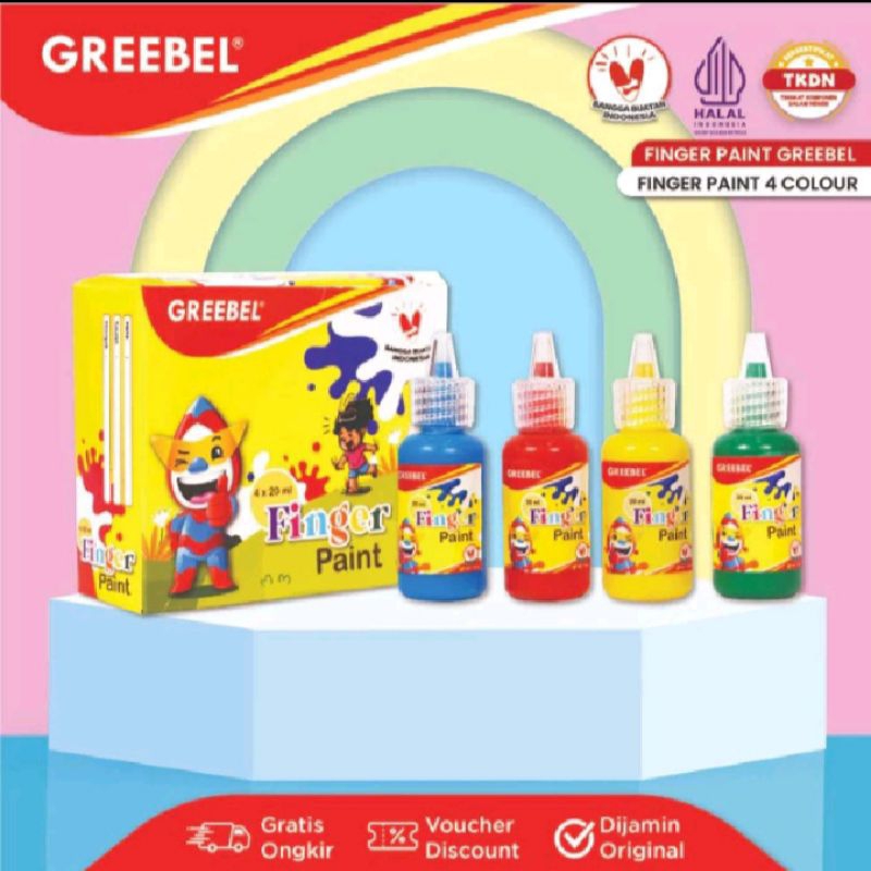 

GREEBEL FINGER PAINT 4 WARNA