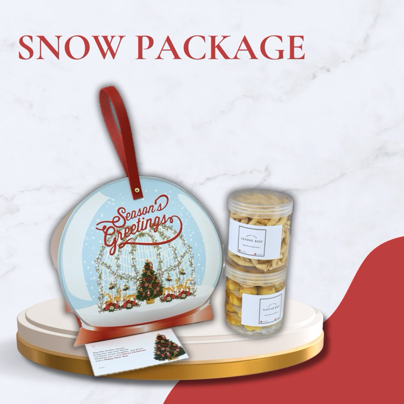 

Hampers Natal Premium isi 2 toples / Bingkisan Parsel Parcel / Christmas Gift Box (SNOW) READY STOCK !!!