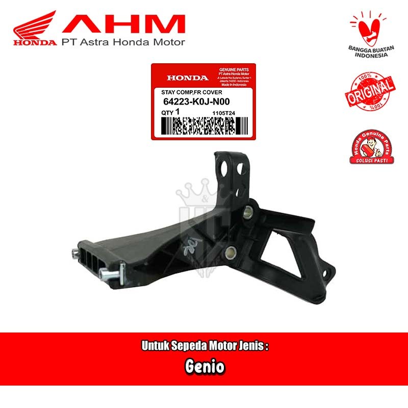 Dudukan Panel Perisai Lampu Depan Honda Genio Original AHM 64223-K0J-N00