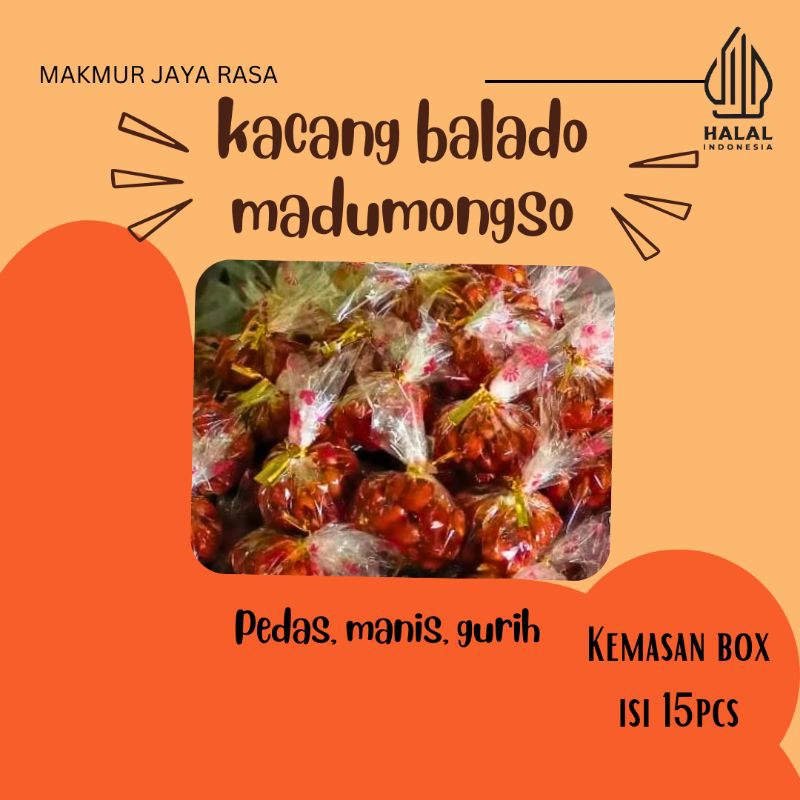 

Kacang Balado Madumongso snack cemilan enak gurih pedas manis kekinian jajanan cemil snack viral