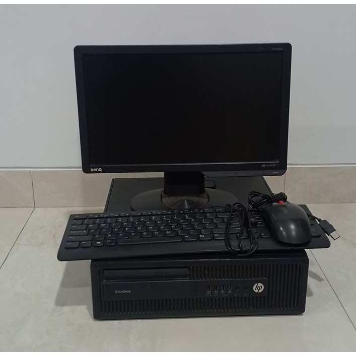 Komputer Full Set Core Monitor 16 Inch - HP Prodesk  Core I3 Gen 4 - Win 10 & Office Garansi 1 Bulan