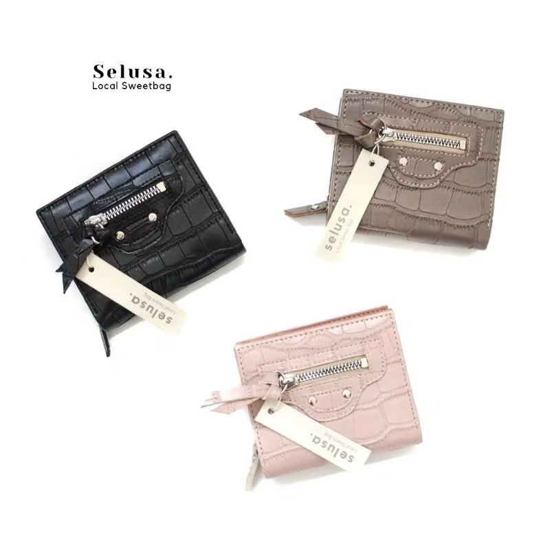 Selusa Dompet Kulit peach