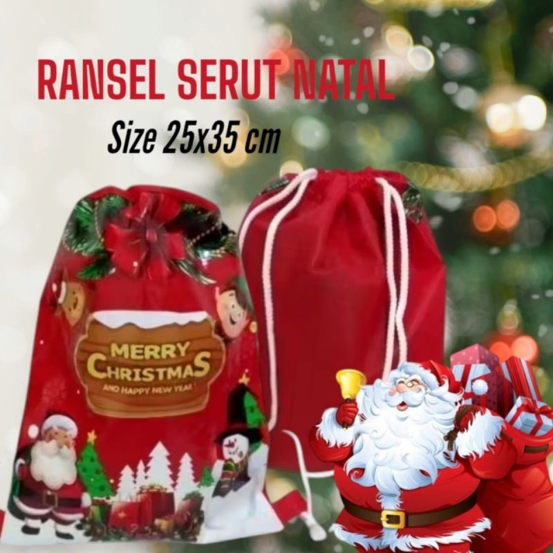 

Ransel Serut Special motif Natal